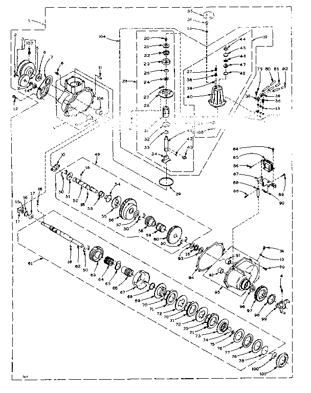 Speed changer assembly
