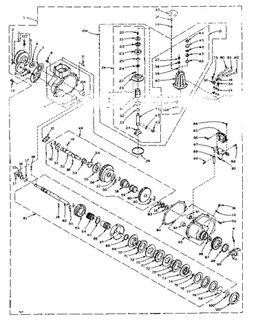 Speed changer assembly
