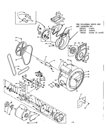 Blower, cylinder, pump and motor