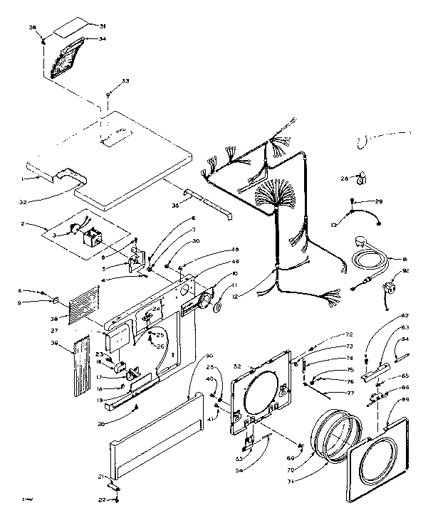 Top and front assembly