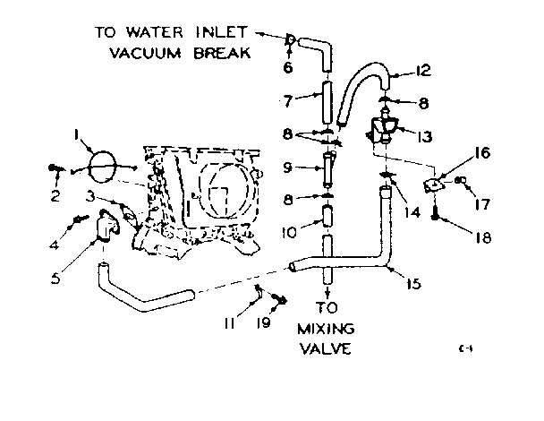 Blower inlet flush accessory