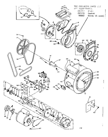 Blower, cylinder, pump and motor