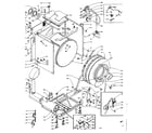 Kenmore 1106109102 base and tank assembly diagram