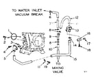 Kenmore 1106109105 blower inlet flush accessory diagram