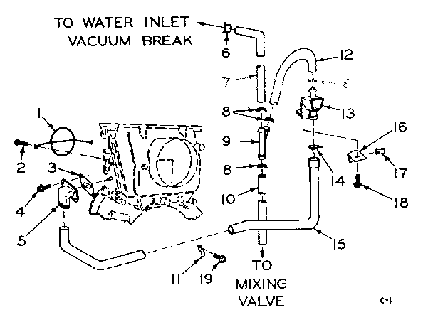 Blower inlet flush accessory