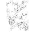 Kenmore 1106109500 top and front assembly diagram