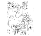 Kenmore 1106109501 base and tank assembly diagram