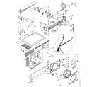 Kenmore 1106109501 top and front assembly diagram