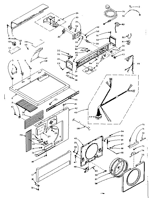 Top and front assembly