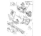 Kenmore 1106109502 blower, cylinder, pump and motor diagram