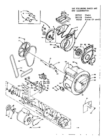 Blower, cylinder, pump and motor