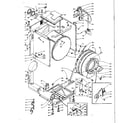 Kenmore 1106109502 base and tank assembly diagram