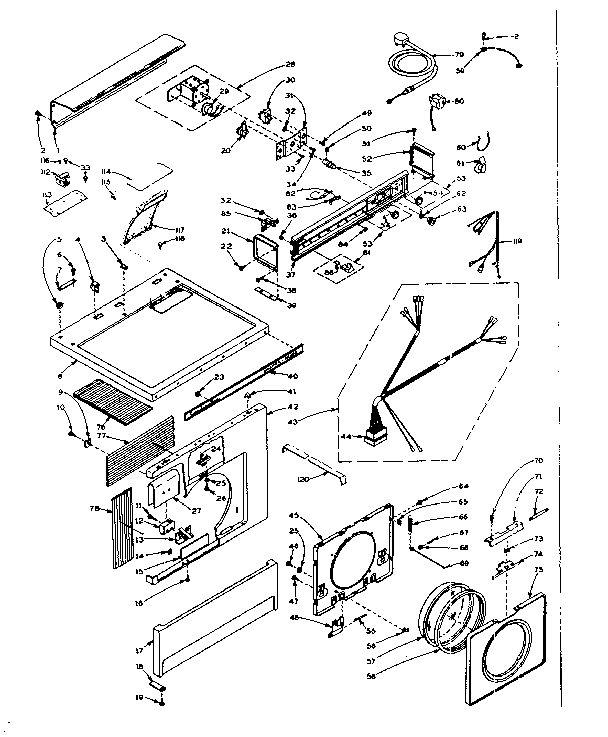 Top and front assembly