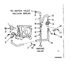 Kenmore 1106109504 blower inlet flush accessory diagram