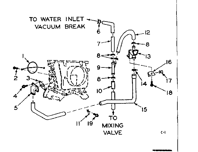 Blower inlet flush accessory