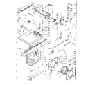 Kenmore 1106109800 top and front assembly diagram