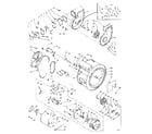 Kenmore 1106109801 blower, cylinder, pump and motor diagram