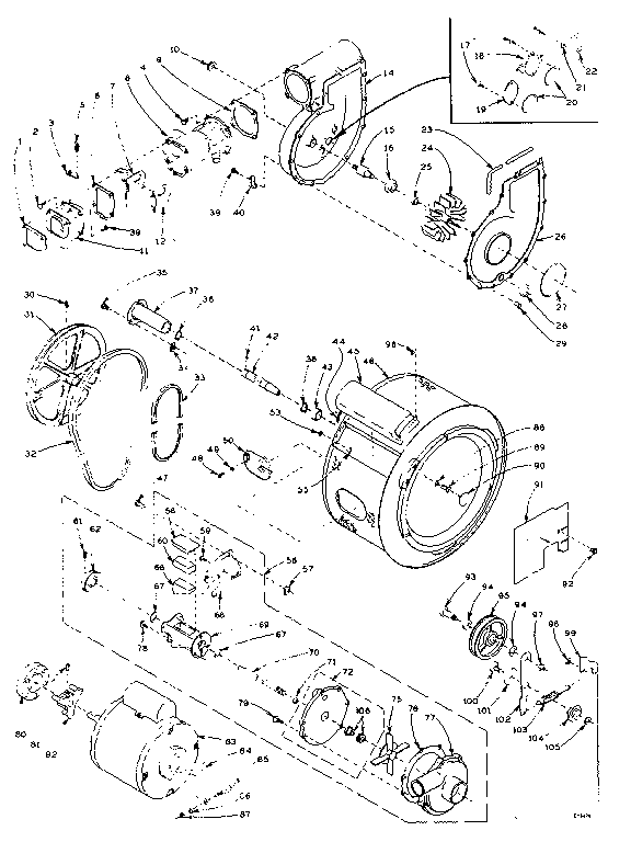 BLOWER, CYLINDER, PUMP AND MOTOR