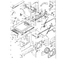 Kenmore 1106109802 top and front assembly diagram