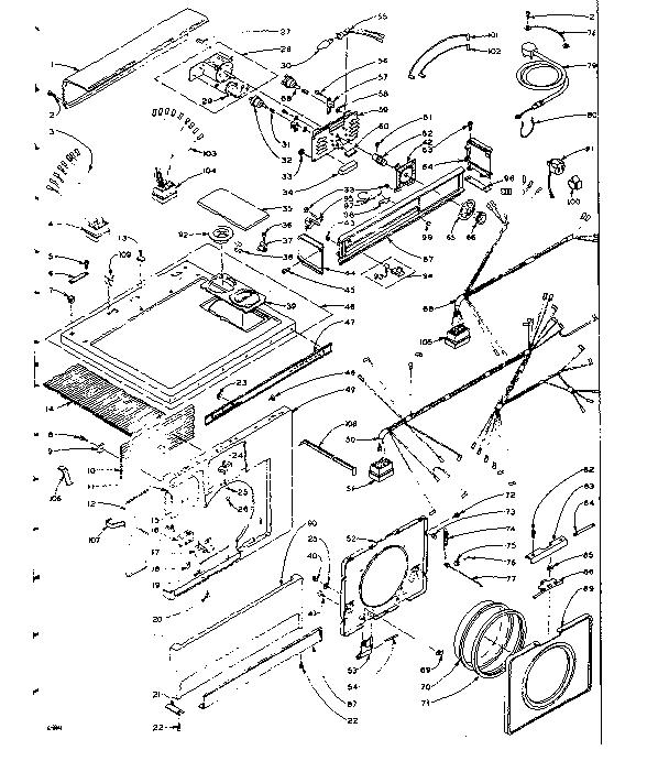 Top and front assembly