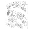 Kenmore 1106109802 blower, cylinder, pump and motor diagram
