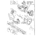 Kenmore 1106109803 blower cylinder, pump and motor diagram