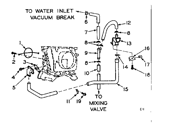 Blower inlet flush accessory