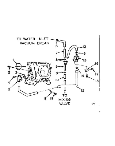 Blower inlet flush accessory