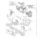Kenmore 1106110101 blower, cylinder, pump and motor diagram