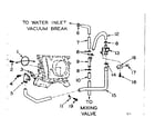 Kenmore 1106110101 blower inlet flush accessory diagram