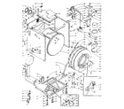 Kenmore 1106109805 base and tank assembly diagram