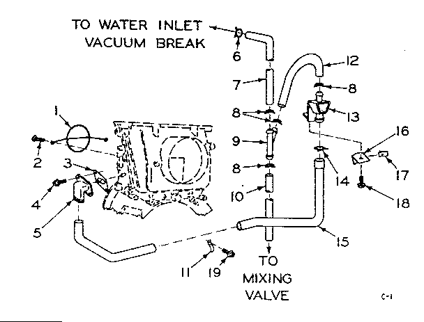Blower inlet flush accessory