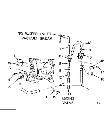 Blower inlet flush accessory