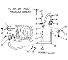 Kenmore 1106109809 blower inlet flush accessory diagram