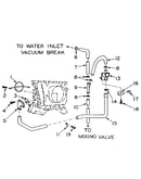Blower inlet flush accessory