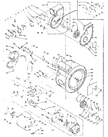 Blower, cylinder, pump and motor