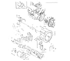 Kenmore 1106110102 blower, cylinder, pump and motor diagram