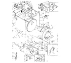 Kenmore 1106110102 base and tank assembly diagram