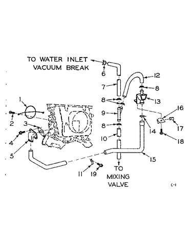 Blower inlet flush accessory
