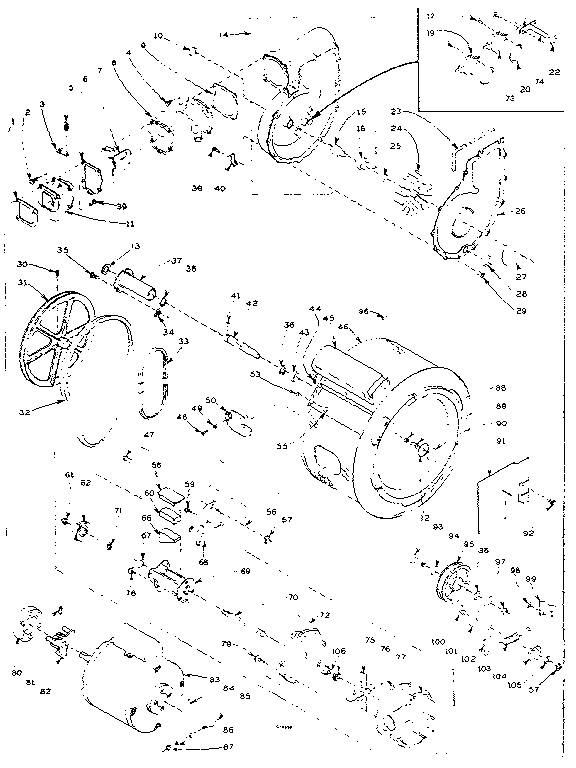 Blower, cylinder, pump and motor