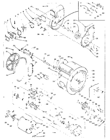 Blower, cylinder, pump and motor