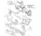 Kenmore 1106110501 blower, cylinder, pump and motor diagram