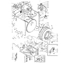 Kenmore 1106110501 base and tank assembly diagram