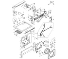 Kenmore 1106110501 top and front assembly diagram