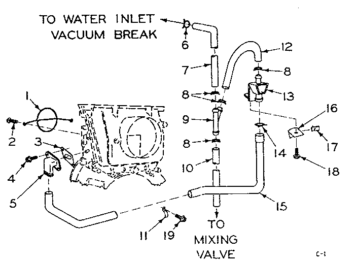 Blower inlet flush accessory