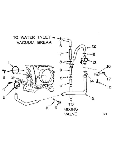Blower inlet flush accessory