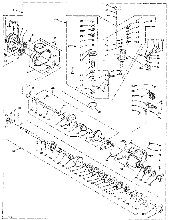 Speed changer assembly