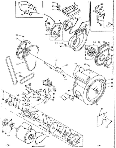 Blower, cylinder, pump and motor