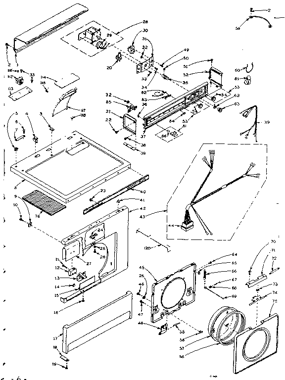 Top and front assembly