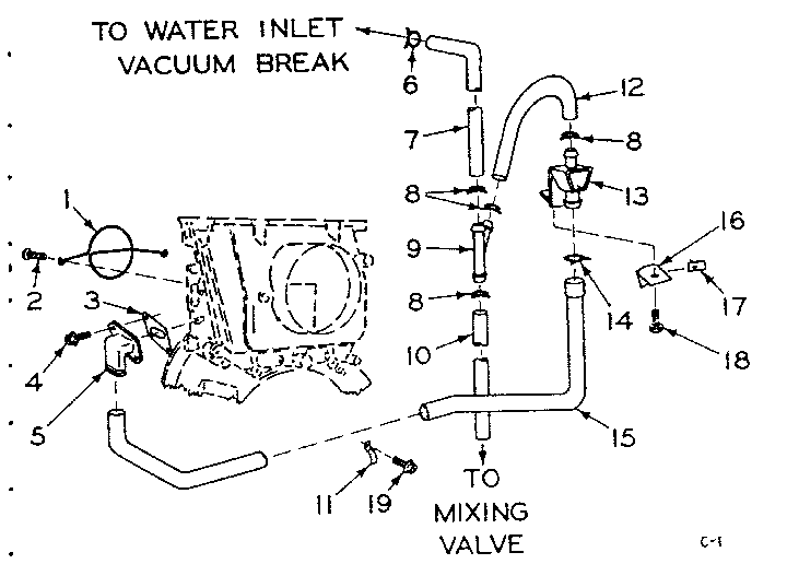 Blower inlet flush accessory